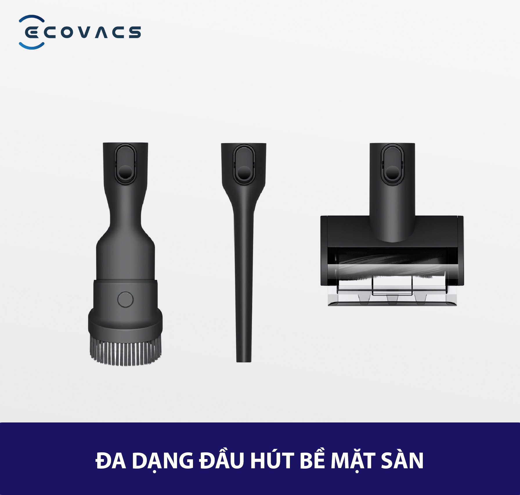 C&aacute;c đầu h&uacute;t của Ecovacs Deebot T30s Combo