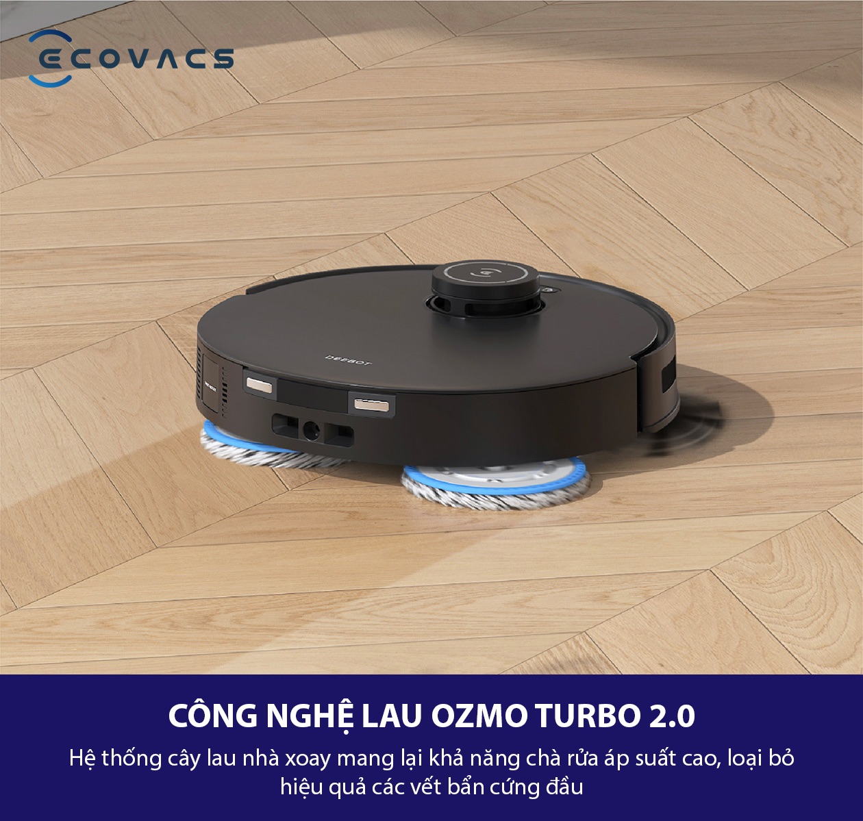 C&ocirc;ng nghệ lau rung Deebot T30s Combo