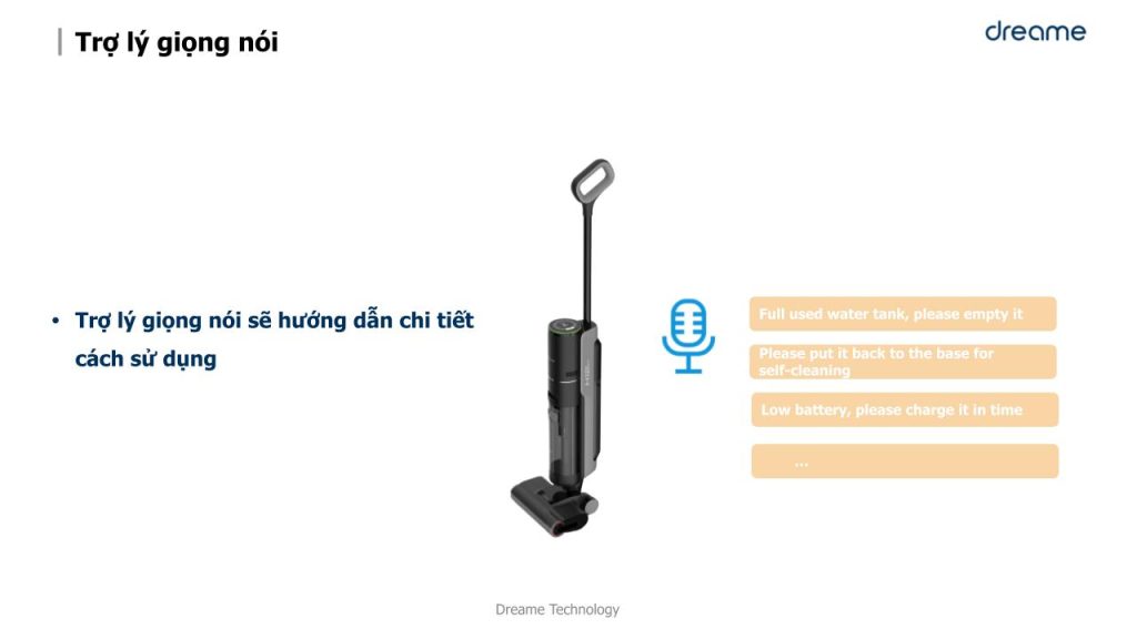 Trợ lý iojng nói trên Dreame H12 Pro