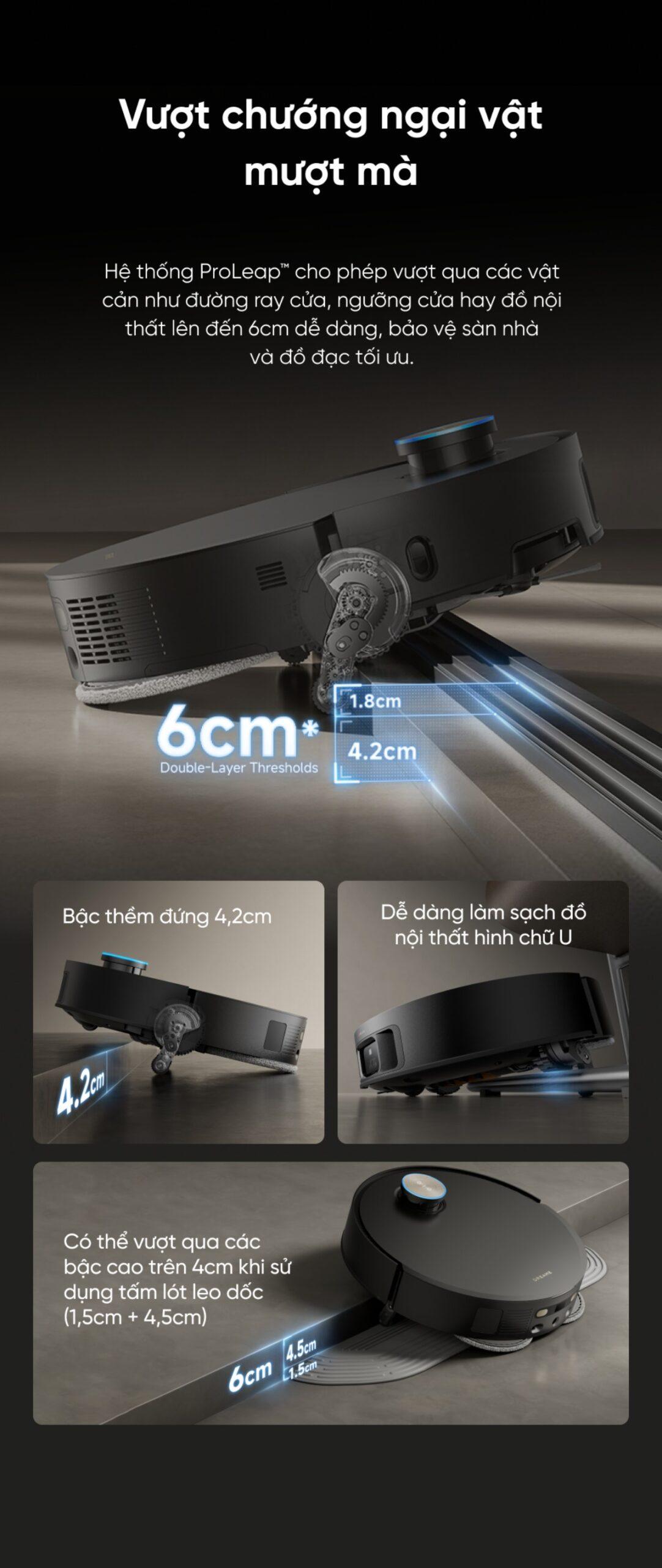 Dreame X50 Master vượt chướng ngại mượt mà