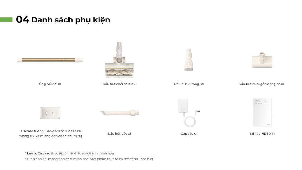 Phụ kiện máy hút bụi cầm tay không dây Dreame R10