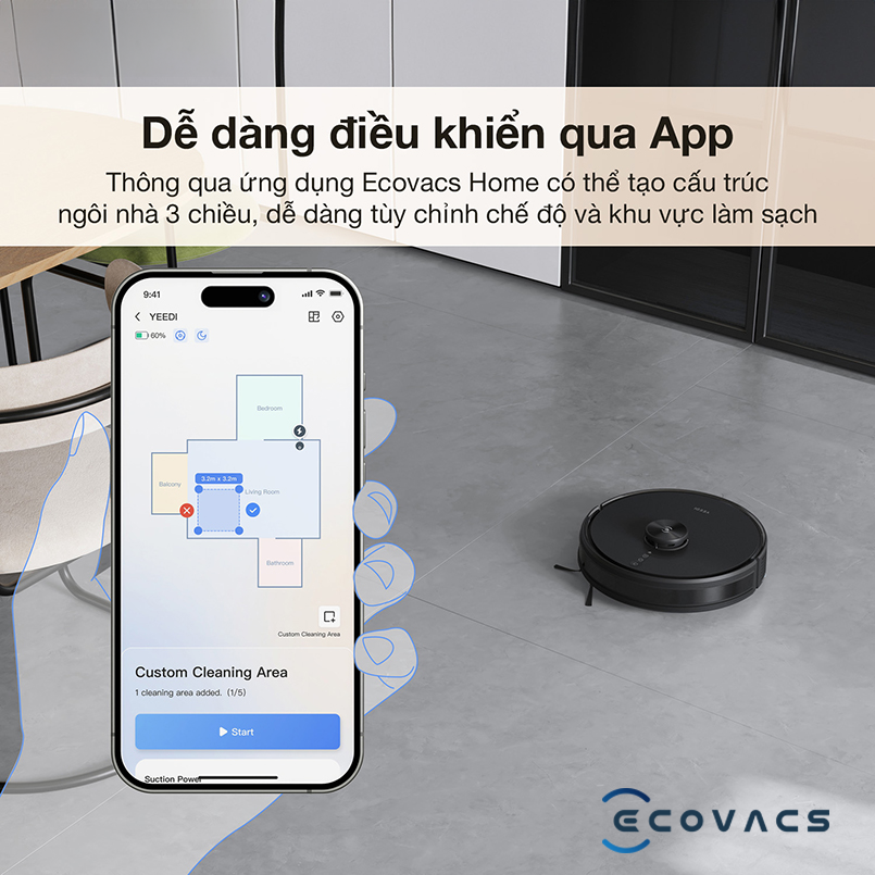 Điều chỉnh qua app