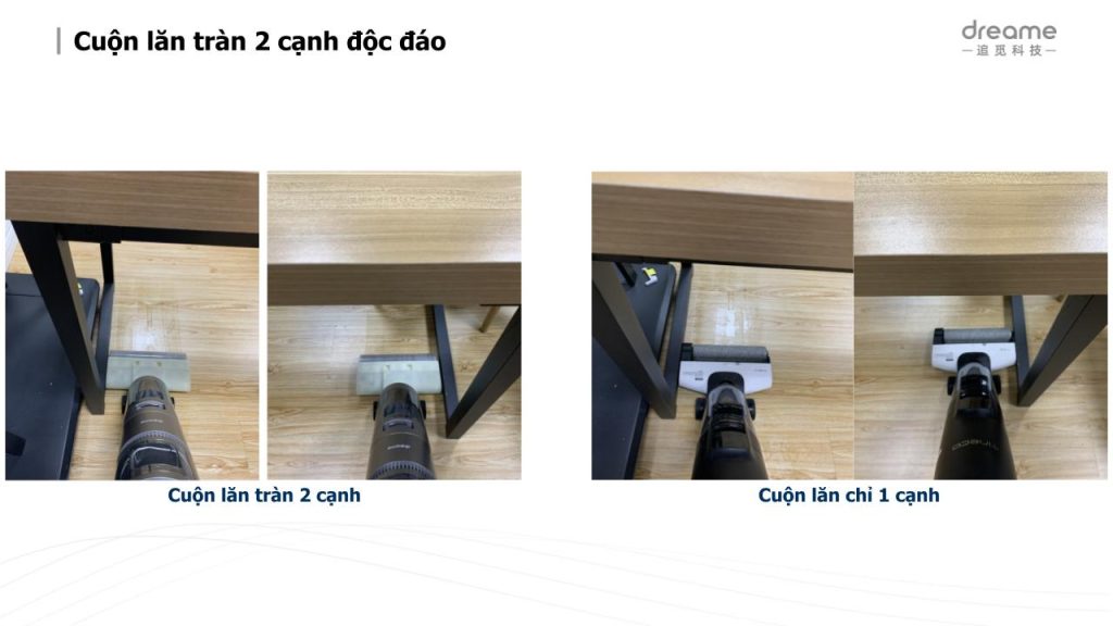 Cuộn lăn tràn 2 cạnh của Dreame H12 Pro