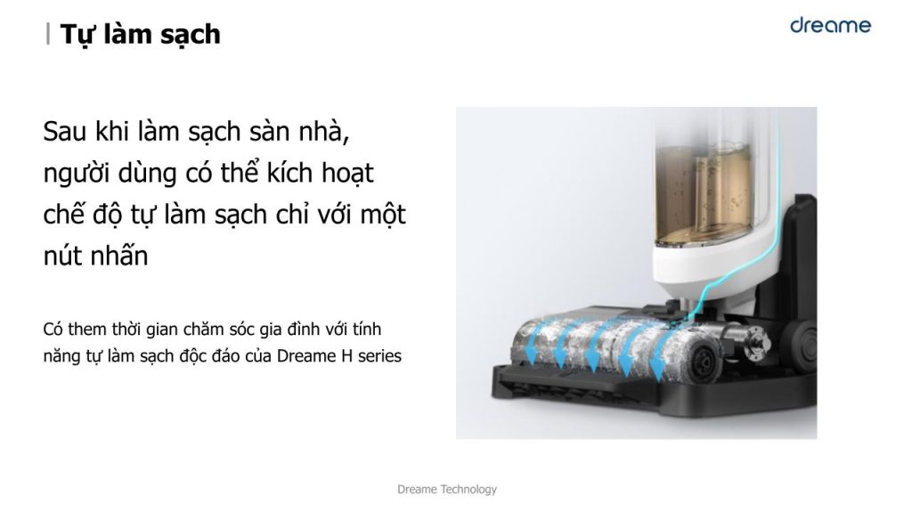 Máy hút bụi lau sàn khô & ướt cầm tay không dây thông minh Dreame H12 Pro tự làm sạch