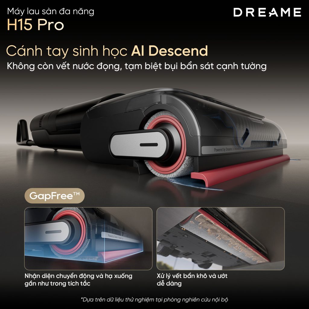 Máy hút bụi lau sàn thông minh Dreame H15 Pro cánh tay cơ học