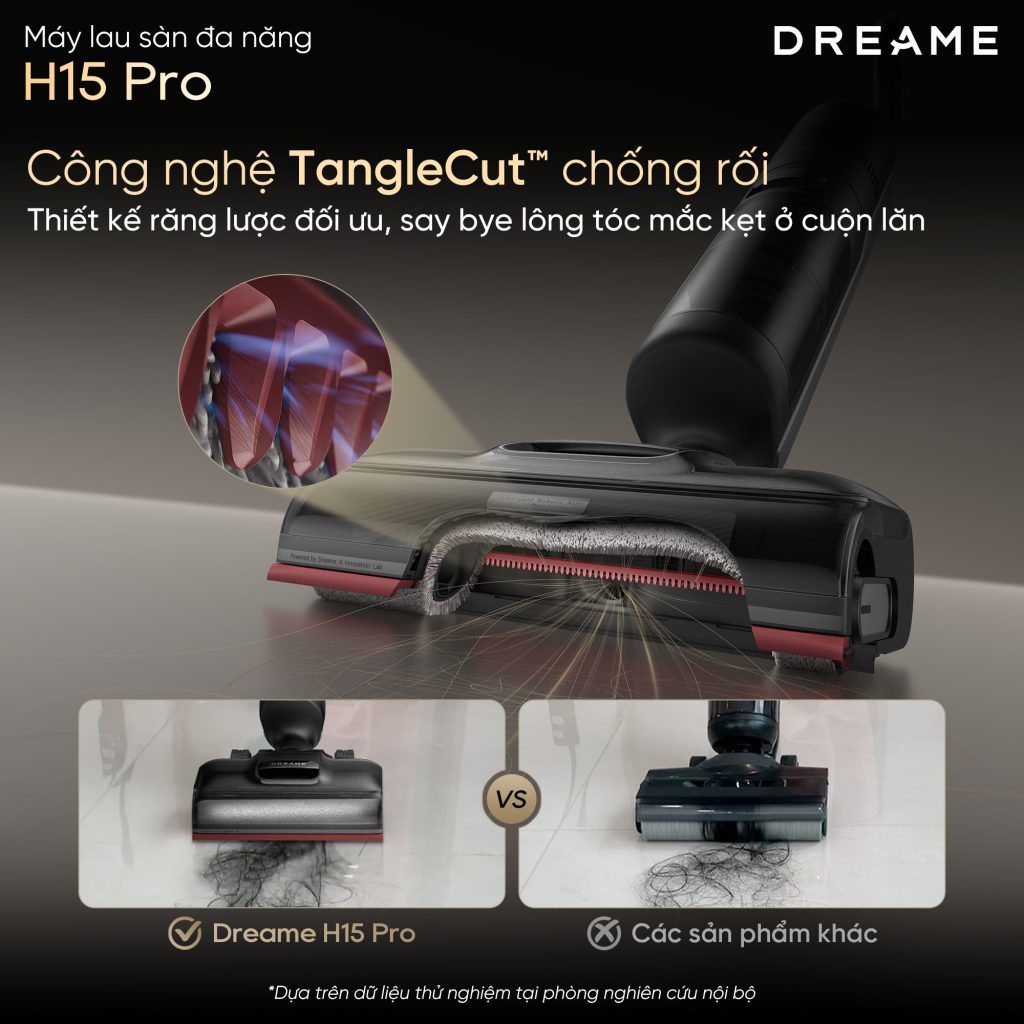 Máy hút bụi lau sàn thông minh Dreame H15 Pro công nghệ tanglecut