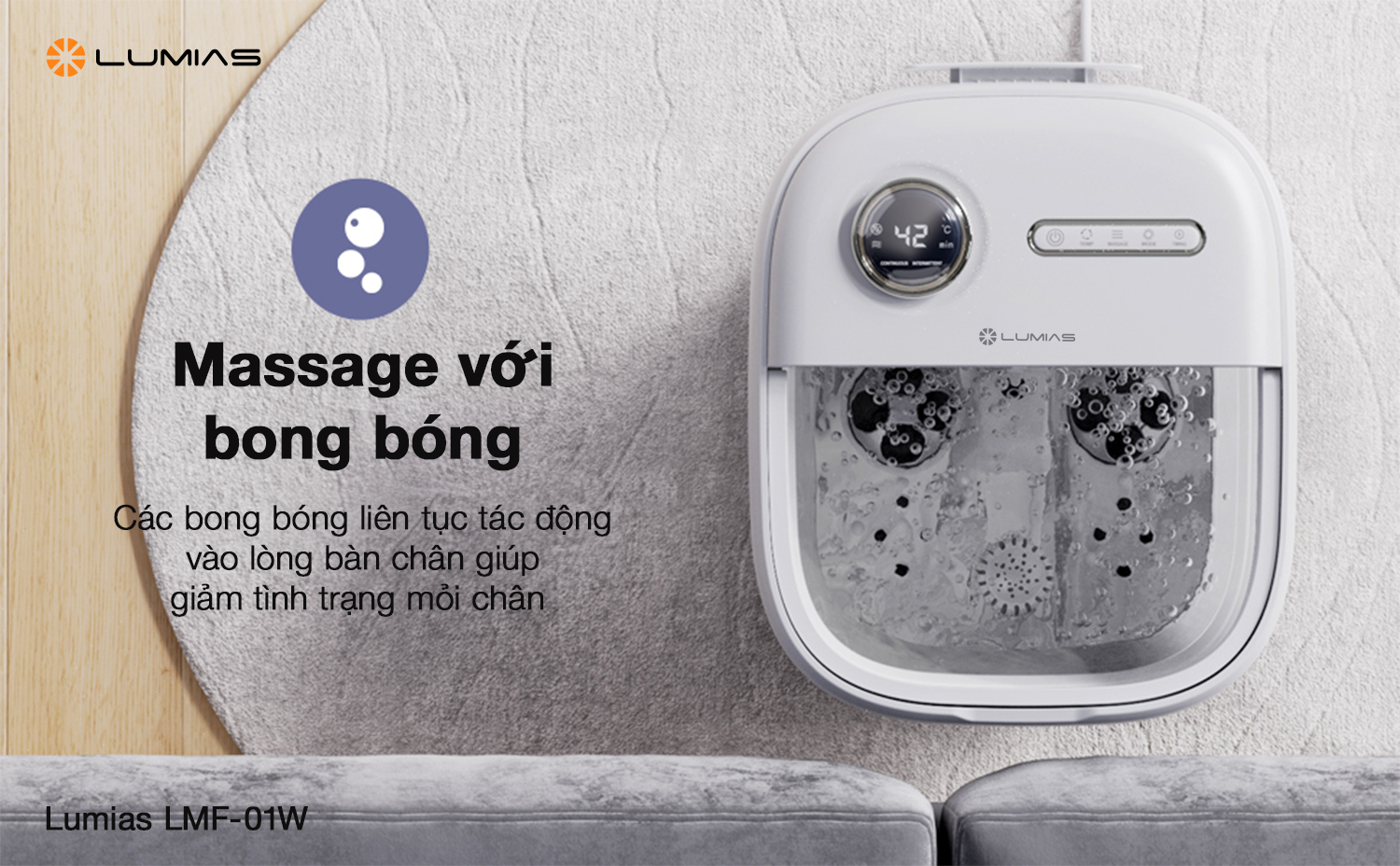 LMF-01W massage bằng bong bóng