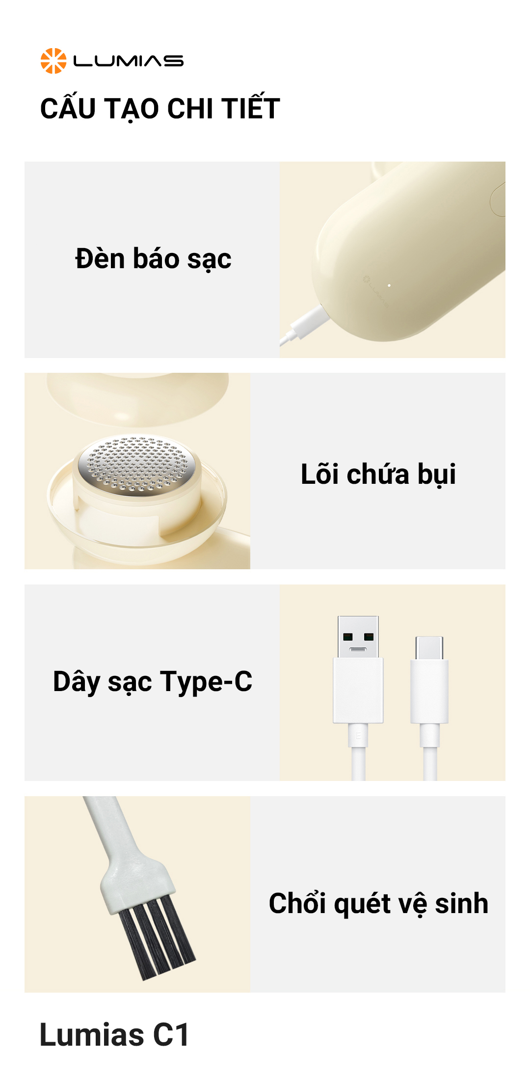 Lumias C1 được trang bị đầy đủ phụ kiện