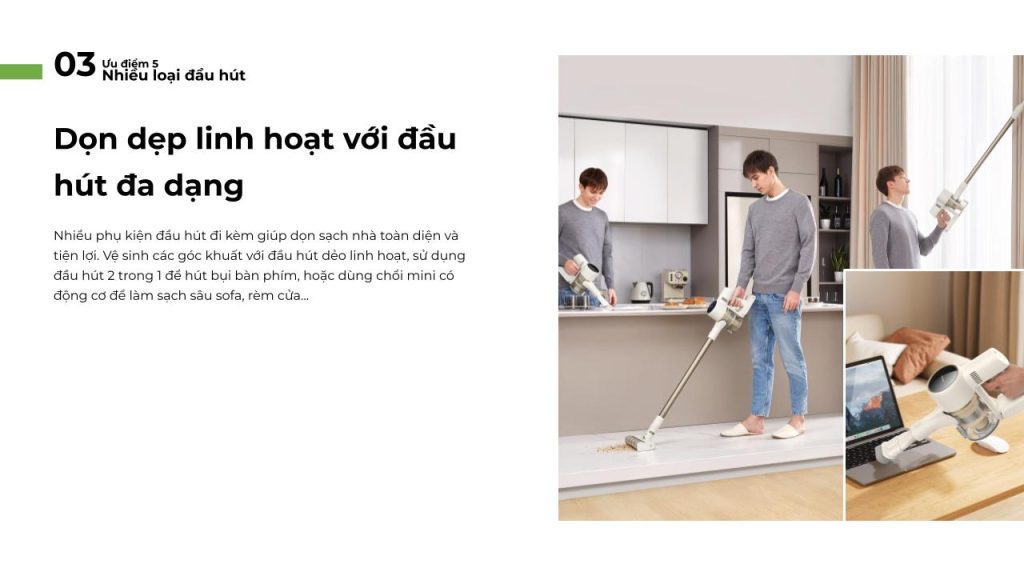 Đặc điểm máy hút bụi cầm tay không dây Dreame R10