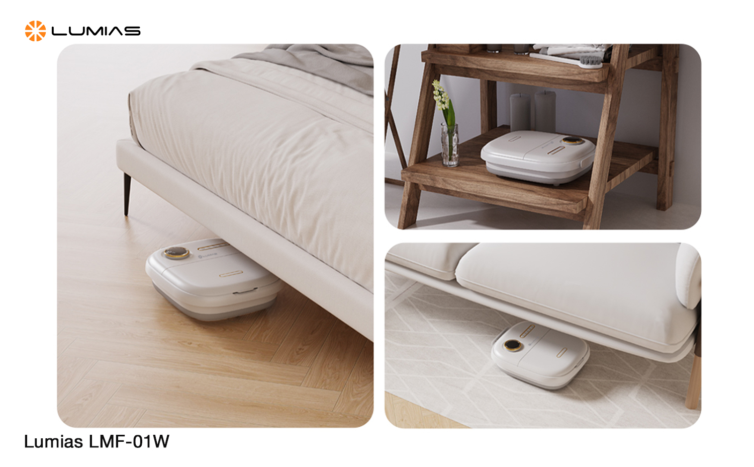 Máy massage chân LMF-01W có thể gấp gọn