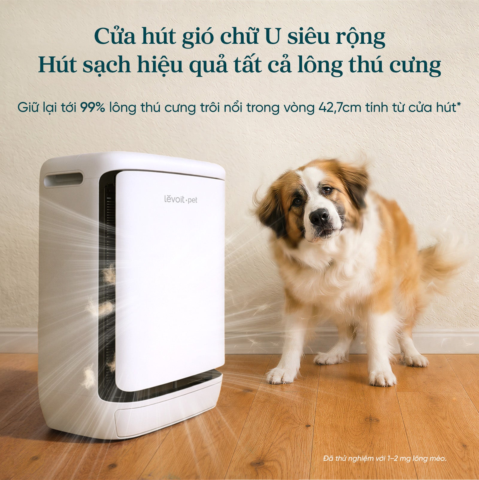 Máy Lọc Không Khí Cho Thú Cưng Levoit Vital Pet Pro - Phòng 51m2 - Ảnh 2