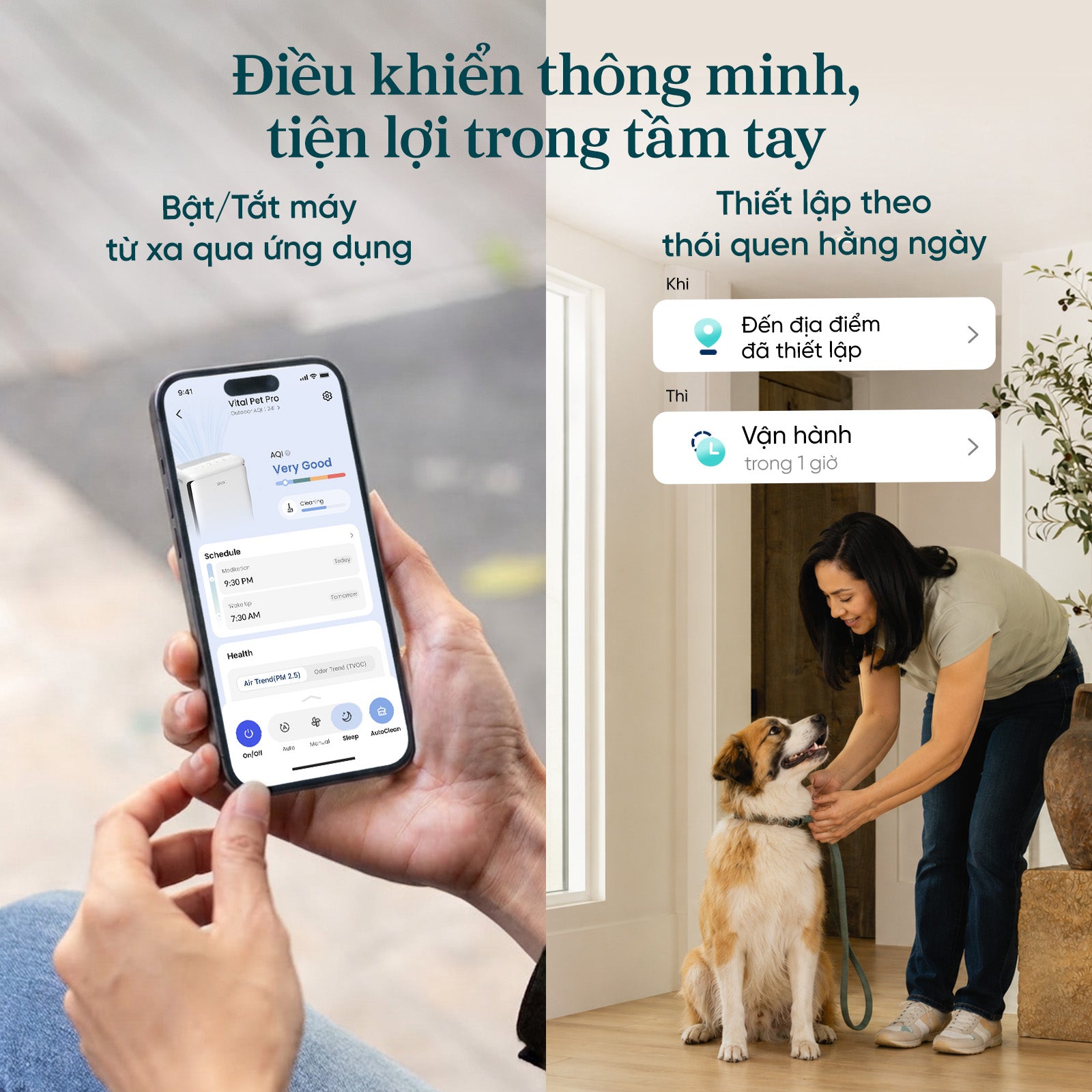Máy Lọc Không Khí Cho Thú Cưng Levoit Vital Pet Pro - Phòng 51m2 - Ảnh 7
