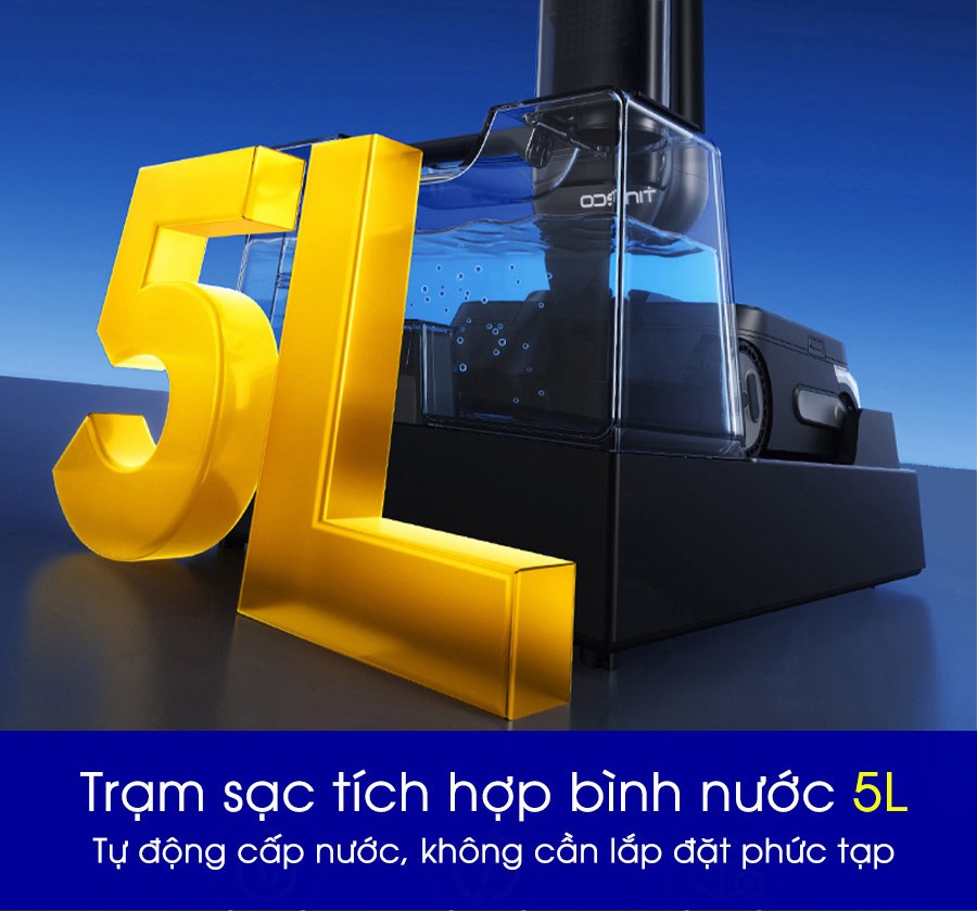 Tineco Floor One Station S9 Artist trạm sạc t&iacute;ch hợp b&igrave;nh nước