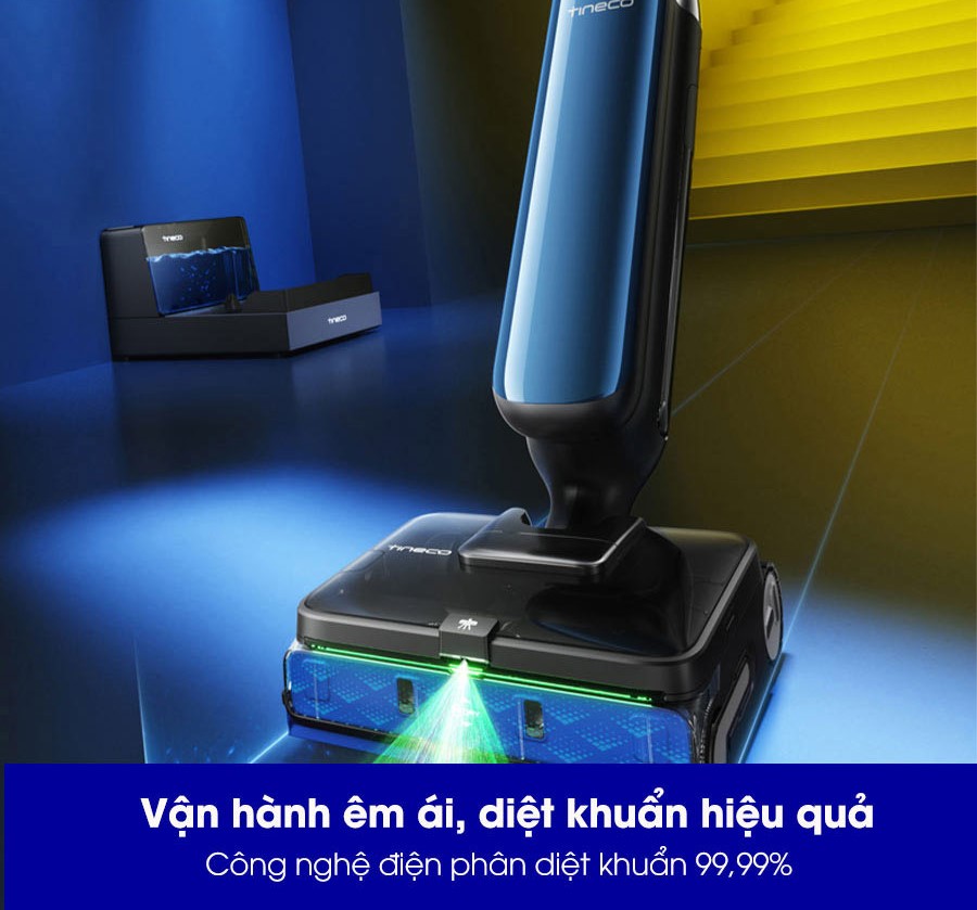 Tineco Floor One Station S9 Artist vận h&agrave;nh &ecirc;m &aacute;i