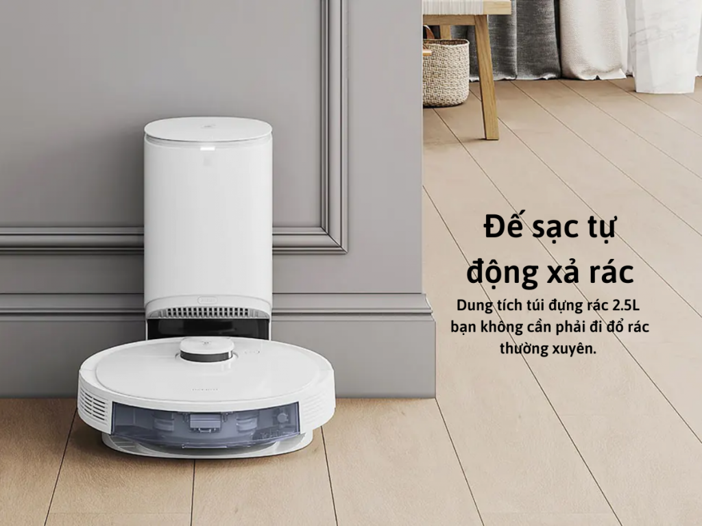 Robot tự động quay về dock sạc