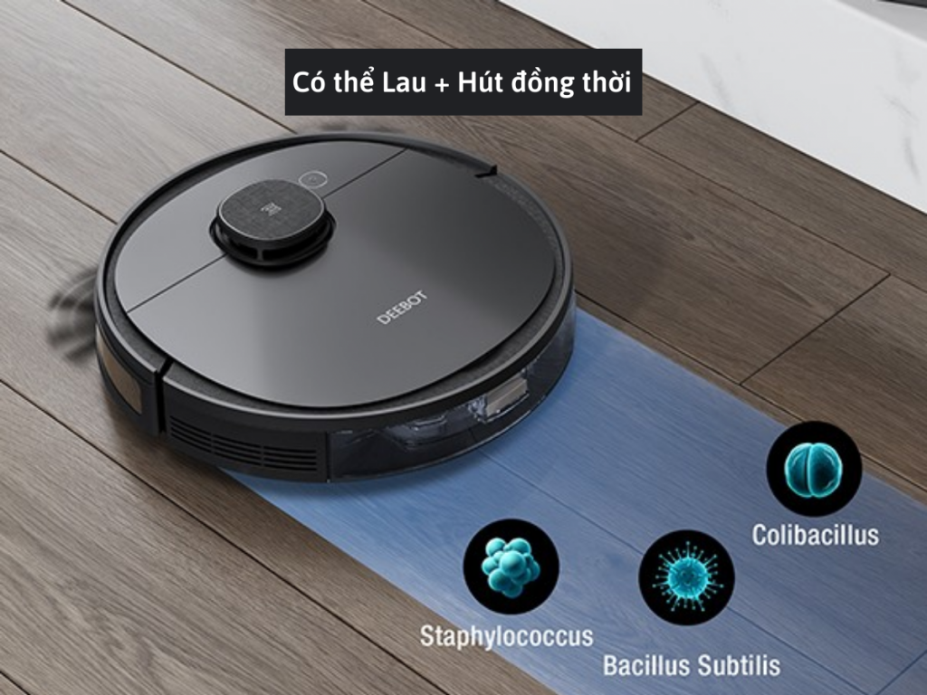 Đồng thời vừa lau h&uacute;t tiết kiệm thời gian
