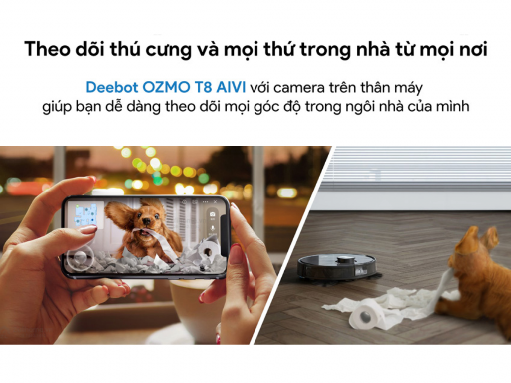 Tiện lợi theo d&otilde;i qua Camera của T8 AIVI