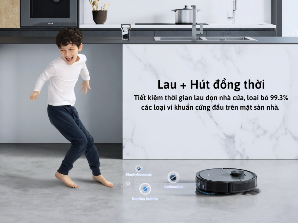 Robot hút bụi lau nhà thông minh Ecovacs Deebot T8 AIVI