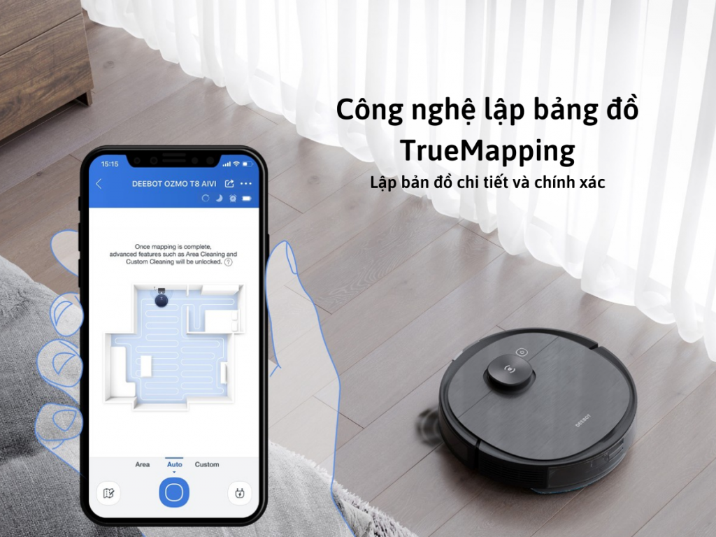 Robot hút bụi lau nhà thông minh Ecovacs Deebot T8 AIVI