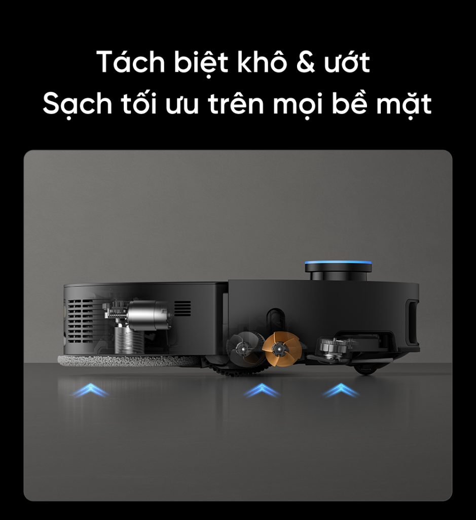 Robot hút bụi lau nhà Dreame X50 Ultra nâng ba tầng