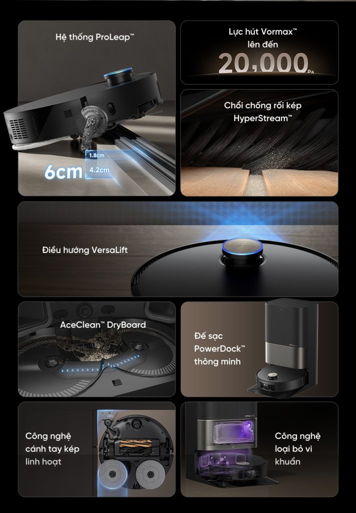 Ưu điểm của Robot hút bụi lau nhà Dreame X50 Ultra 