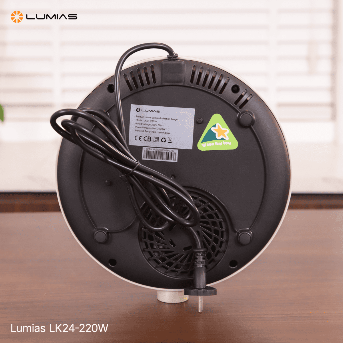 Bếp từ đơn Lumias LK24-220W cảnh báo điện áp cao và thấp