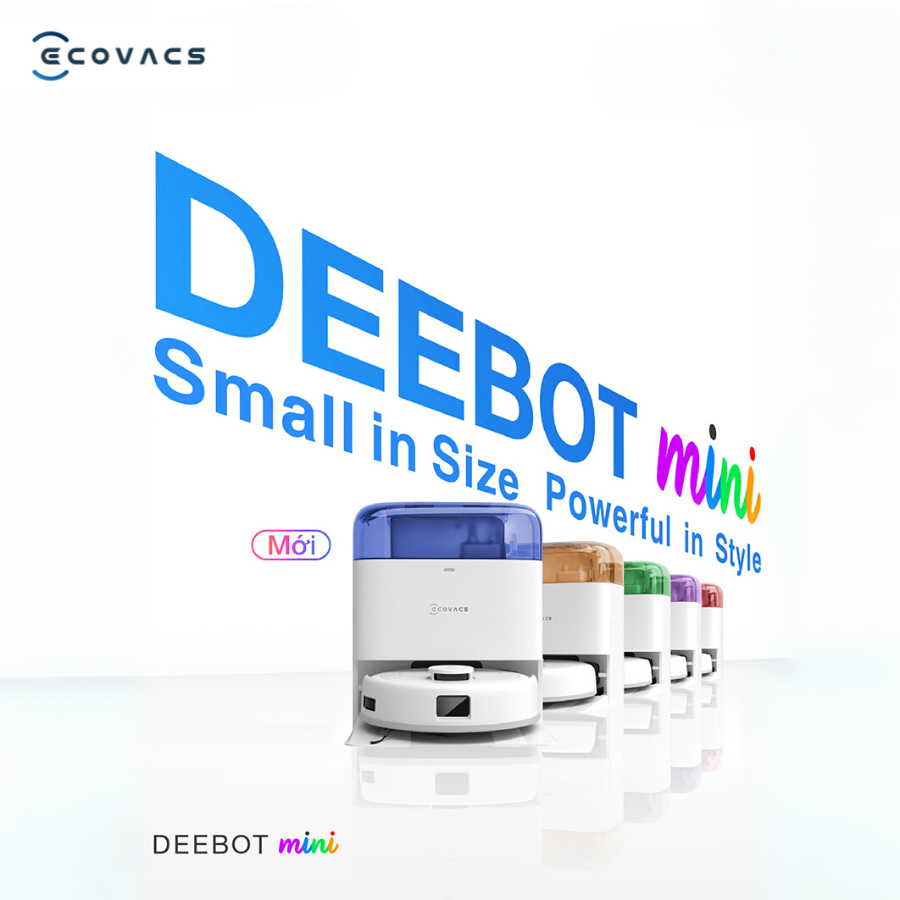 Ecovacs Deebot mini c&oacute; nhiều k&iacute;ch thước