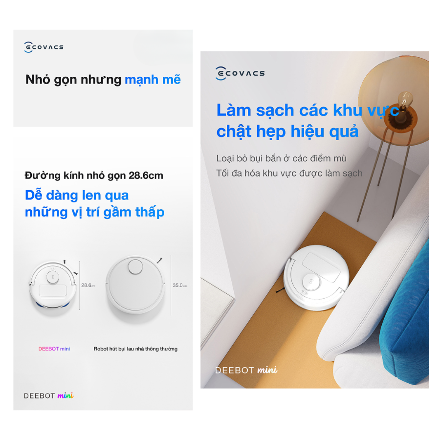 T&iacute;nh năng hiệu quả của Deebot mini