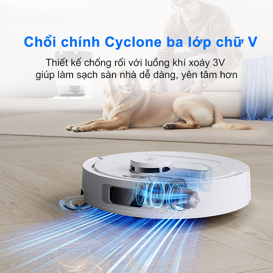 Chổi ch&iacute;nh cyclone Ecovacs T30c