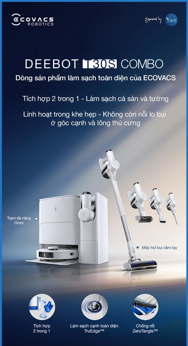 Thiết Kế Combo 2 Trong 1 Đột Phá: Robot Tự Động & Hút Bụi Cầm Tay