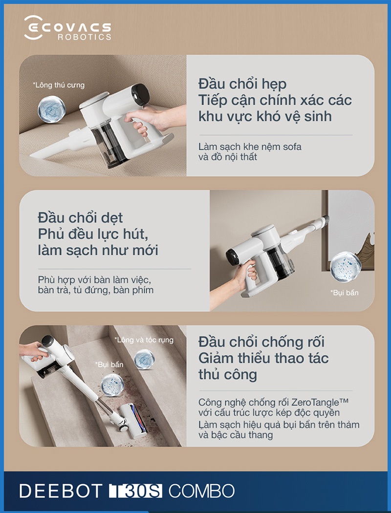 Bộ Đầu Hút Đa Dạng Cho Máy Cầm Tay Màu Trắng