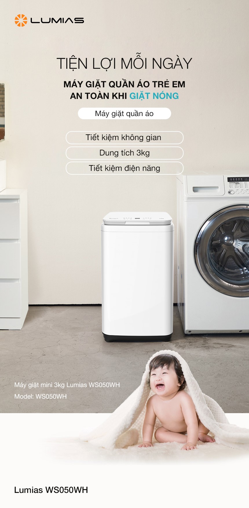 Lumias WS050WH đang dạng tính năng 