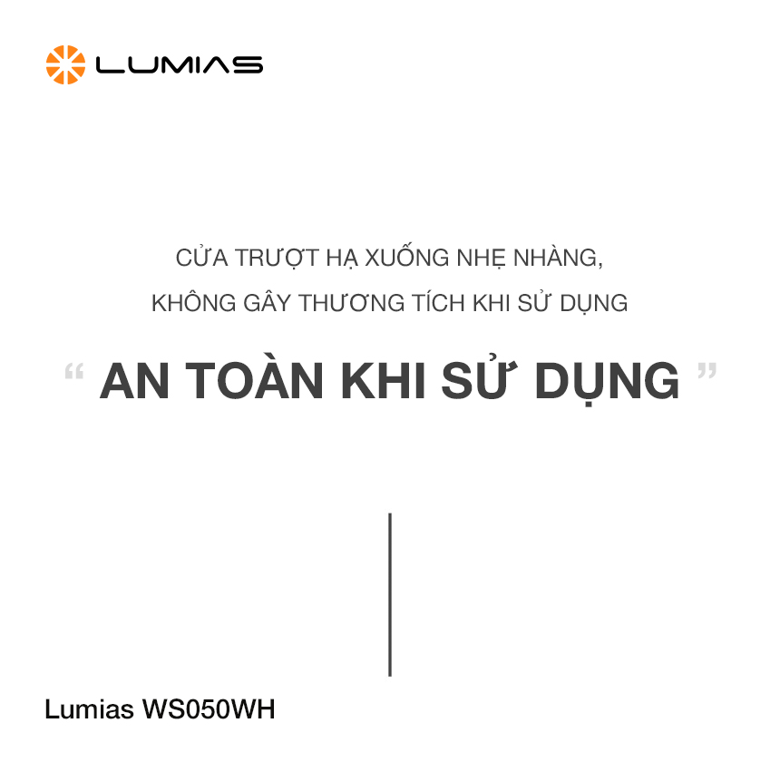 Lumias WS050WH đảm bảo an toàn khi sử dụng 