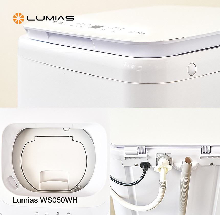 Máy giặt mini chức năng giặt nhiệt độ cao Lumias WS050WH trang nhã, hiện đại