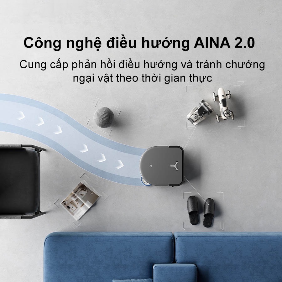 Robot hút bụi lau nhà Ecovacs Deebot X5 Pro Omni (Trắng/ Đen) - Ảnh 8