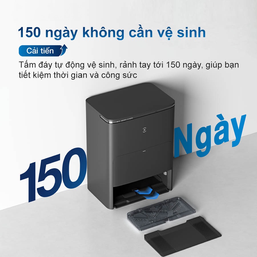 Robot hút bụi lau nhà Ecovacs Deebot X5 Pro Omni (Trắng/ Đen) - Ảnh 13