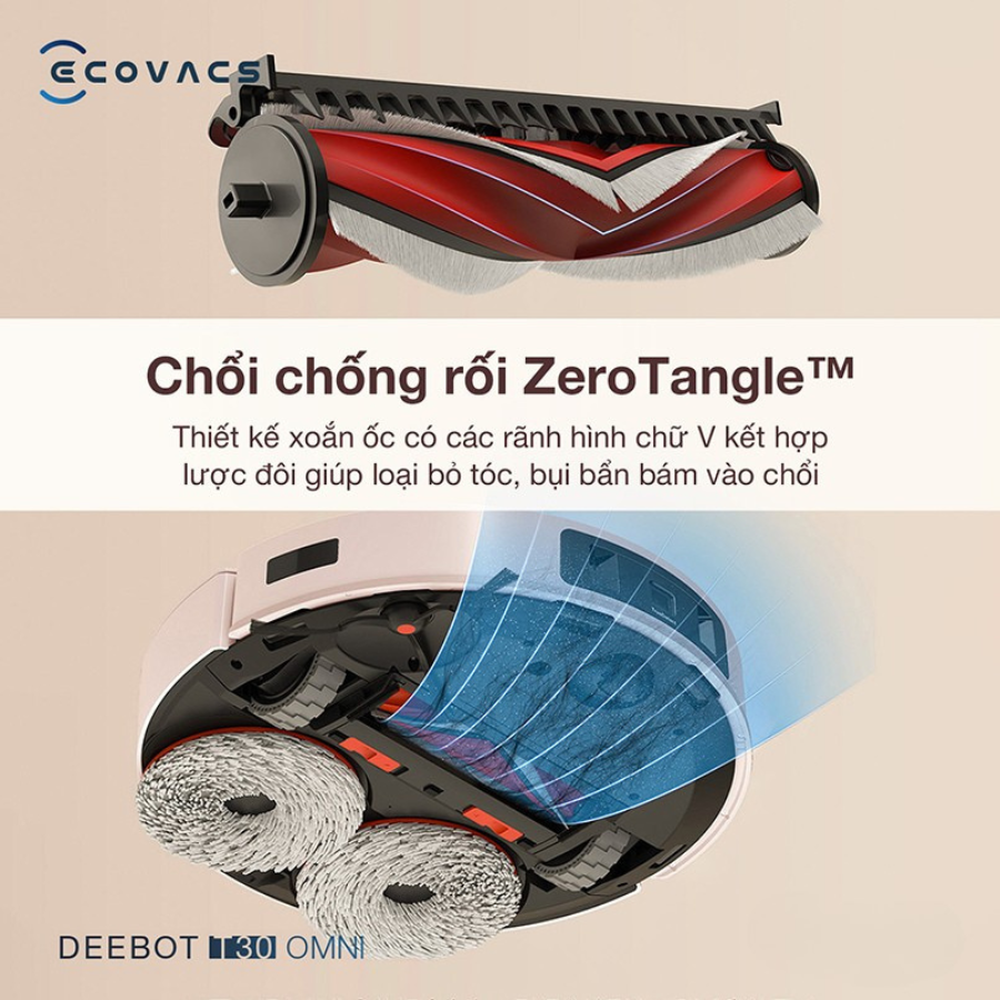 Robot h&uacute;t bụi lau nh&agrave; Ecovacs Deebot T30 Omni