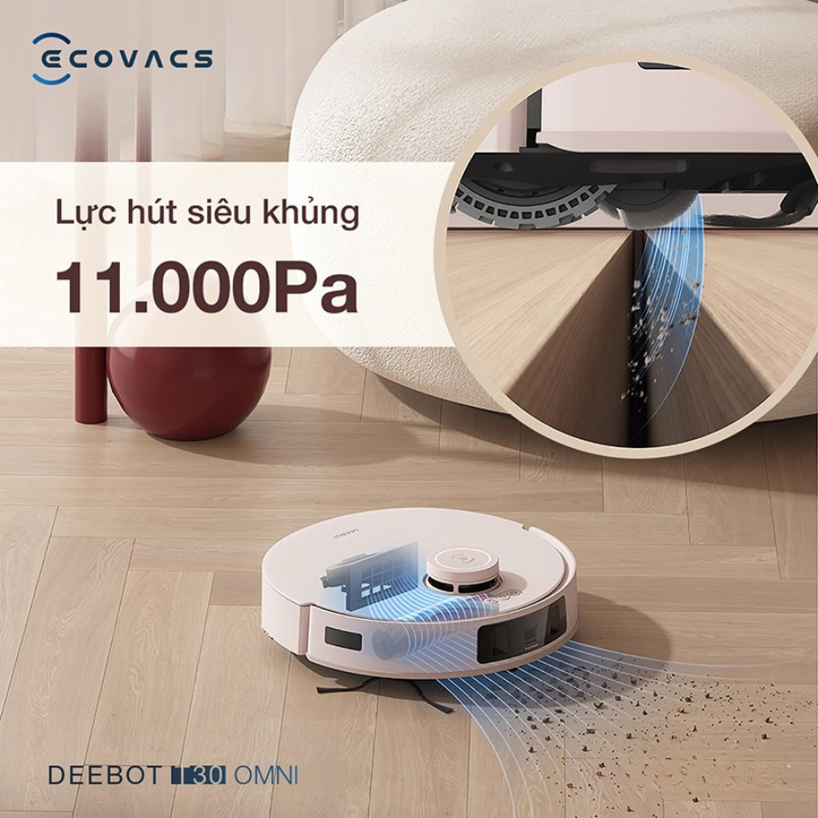 Robot h&uacute;t bụi lau nh&agrave; Ecovacs Deebot T30 Omni