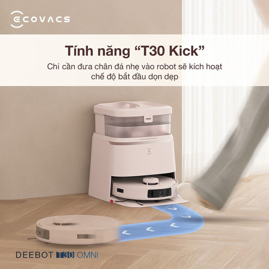 Robot h&uacute;t bụi lau nh&agrave; Ecovacs Deebot T30 Omni