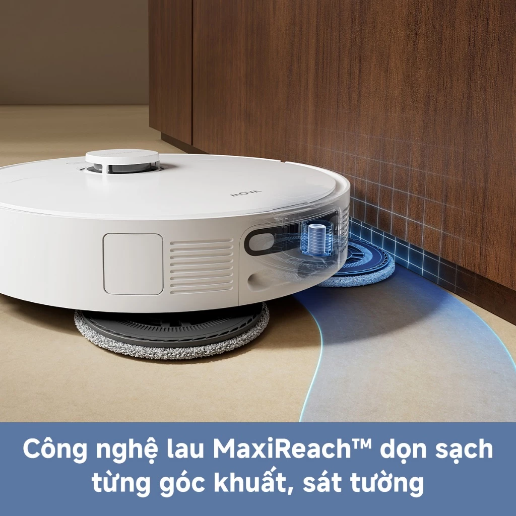 Robot hút bụi lau nhà thông minh MOVA E40 Ultra công nghệ lau Maxreach