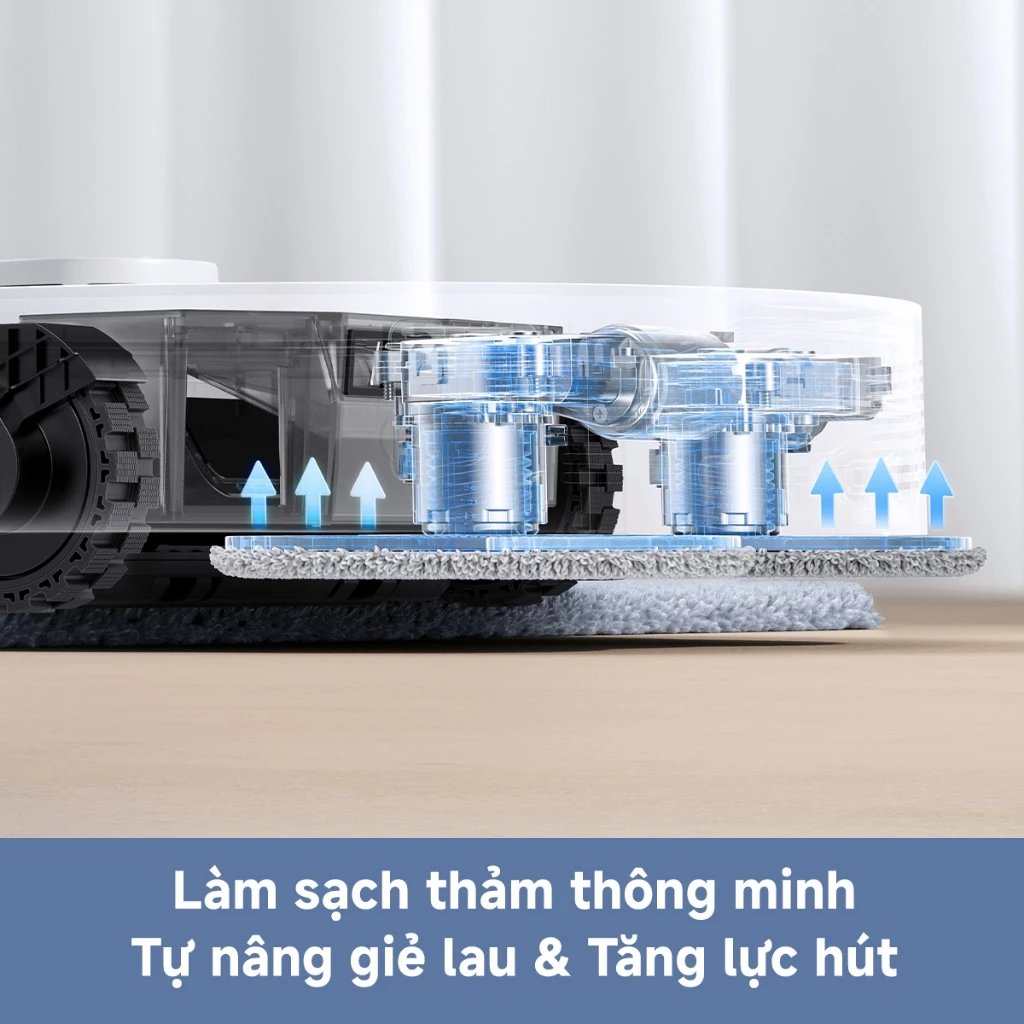 Robot hút bụi lau nhà thông minh MOVA E40 Ultra làm sạch thảm thông minh