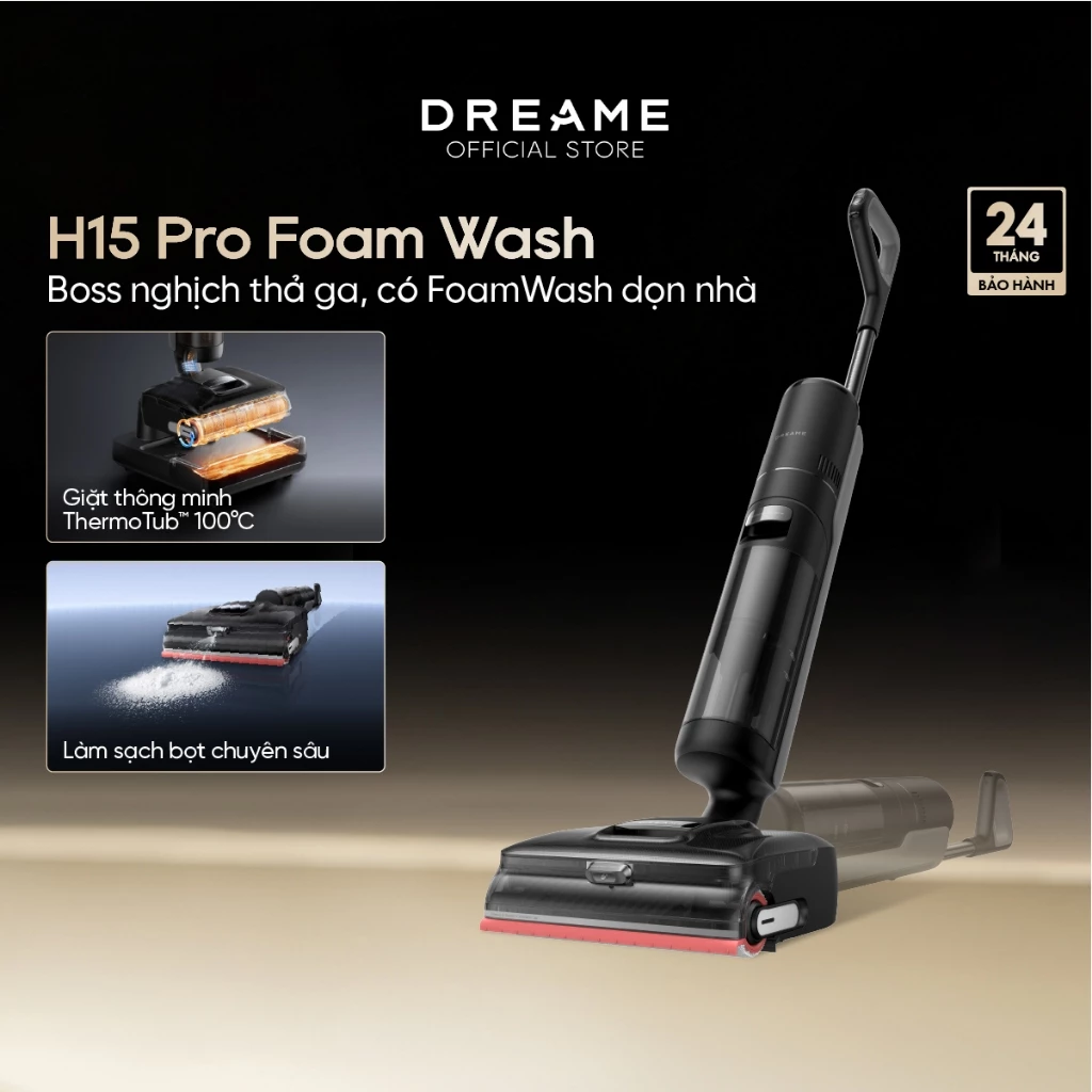 Máy hút bụi lau nhà khô và ướt Dreame H15 Pro FoamWash 2026 - Ảnh 2