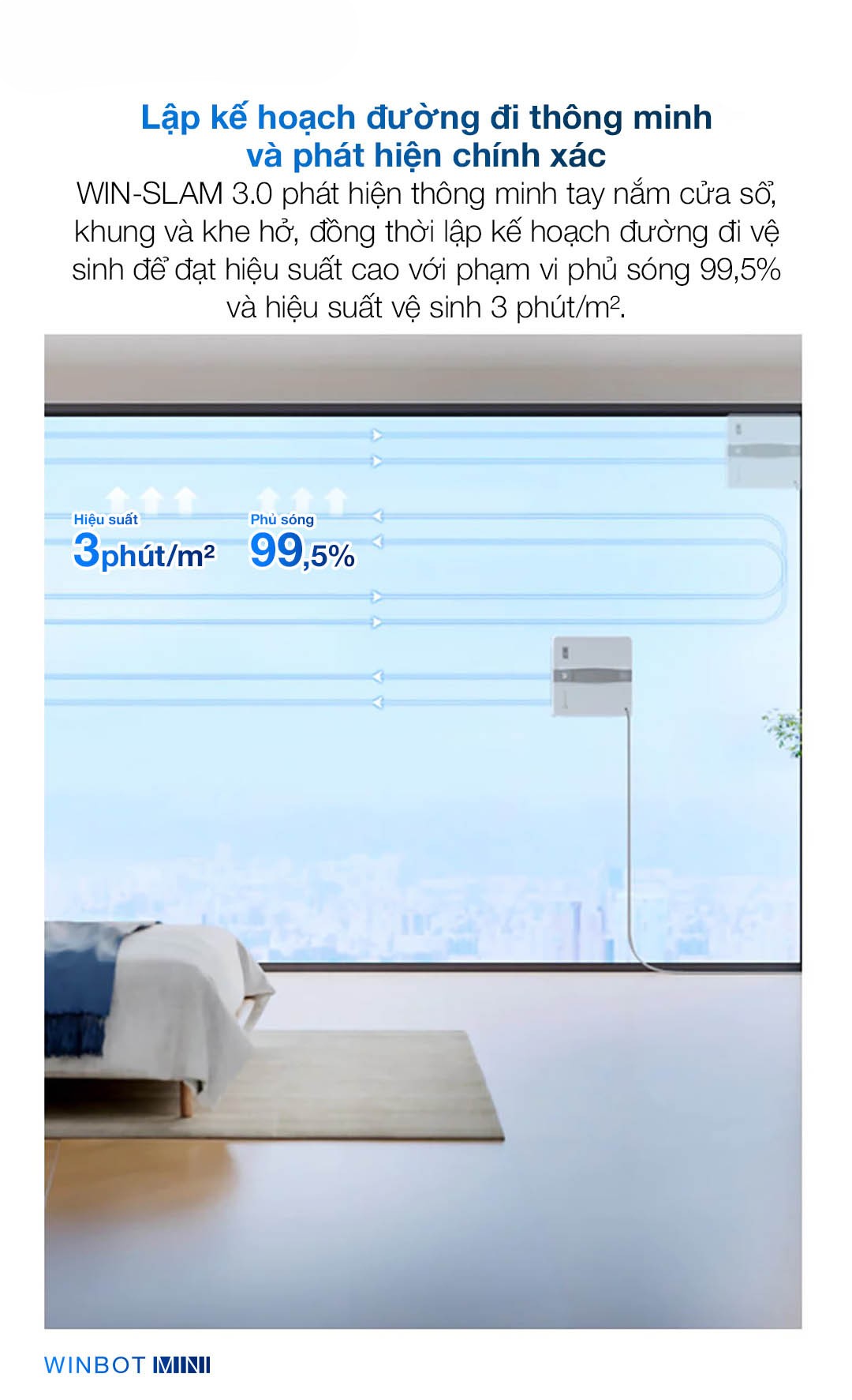 Robot lau k&iacute;nh Ecovacs Winbot Mini &ndash; Ch&iacute;nh H&atilde;ng - BH 24 th&aacute;ng