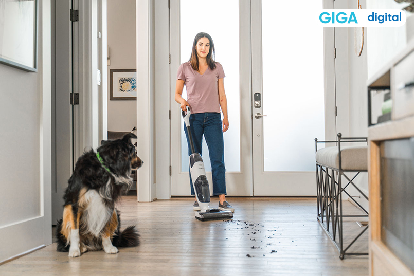 Chế độ Spot mạnh mẽ giúp máy hút bụi Tineco iFloor 2 Max chinh phục mọi vết bẩn cứng đầu