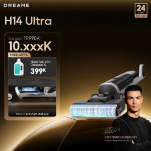 Máy hút bụi lau sàn khô & ướt cầm tay không dây thông minh Dreame H14 Ultra