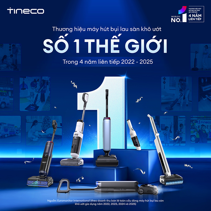 Máy hút bụi lau sàn khô ướt Tineco Floor One S6 Stretch Max - Ảnh 2