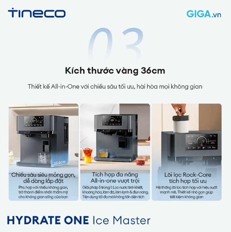 Máy lọc nước Tineco HYDRATE ONE Ice Master - Ảnh 4
