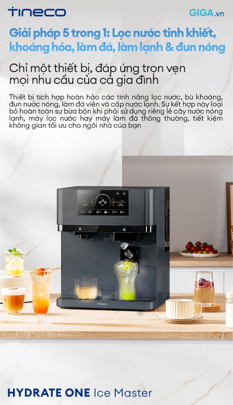 Máy lọc nước Tineco HYDRATE ONE Ice Master - Ảnh 7