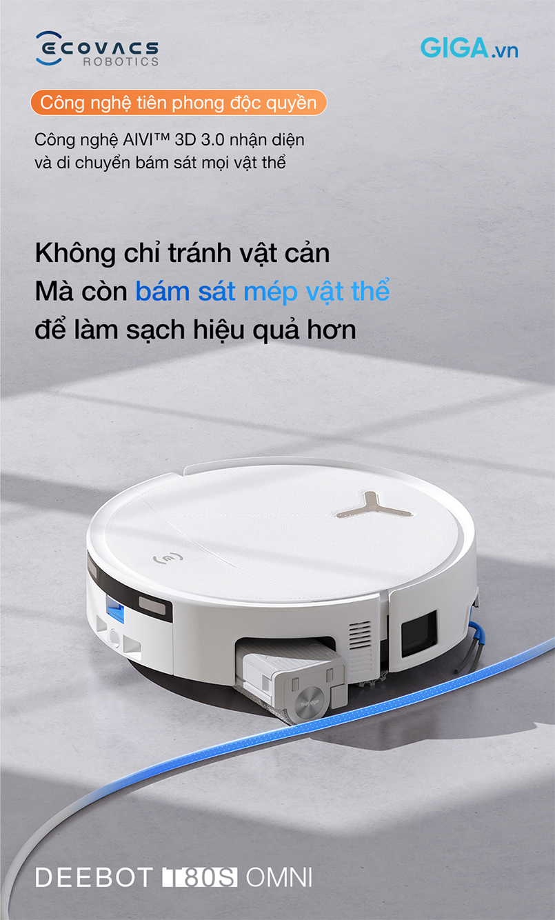 Công nghệ AIVI™ 3D 3.0 nhận diện và di chuyển bám sát mọi vật thể