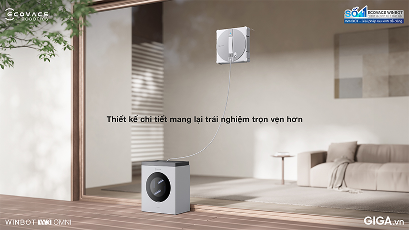 Robot lau kính Ecovacs Winbot W3 Omni cho trải nghiệm trọn vẹn hơn
